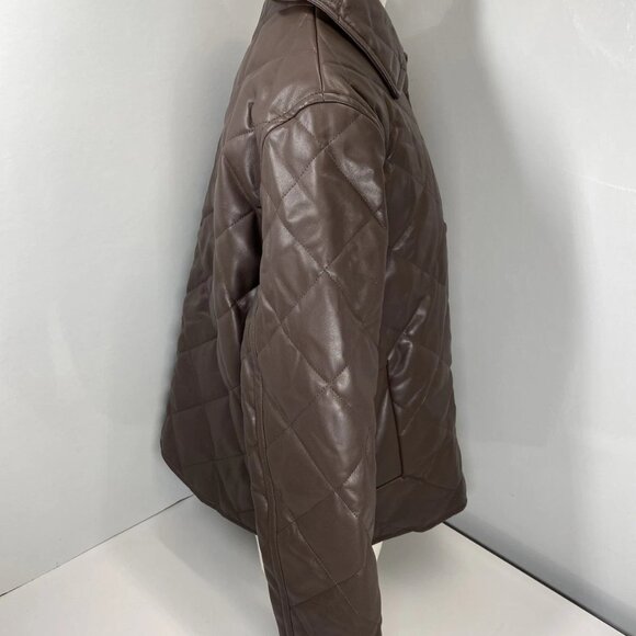 Banana Republic Vegan Faux Leather Quilted Jacket – Women’s Size S (NWT) - Picture 4 of 7